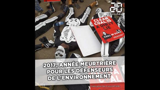 2017, année meurtrière pour les défenseurs de l'environnement