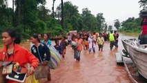 Dramatic footage shows impact of Laos dam collapse