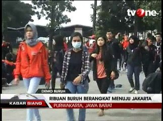 Ribuan Buruh di Purwakarta Akan Datangi Jakarta