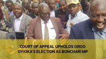 Court of Appeal upholds Oroo Oyioka's election as Bonchari MP