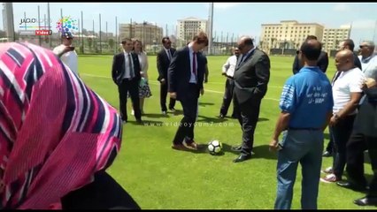 رئيس الاتحاد السكندري يسجل هدفا في مرمى السفير البريطاني