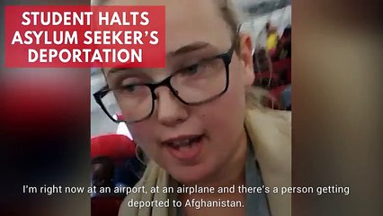 Télécharger la video: Swedish Student Stops Deportation Of Asylum Seeker On Plane