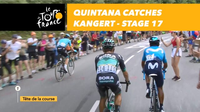 Quintana rattrape Kangert / Quintana catches Kangert - Étape 17 / Stage 17 - Tour de France 2018