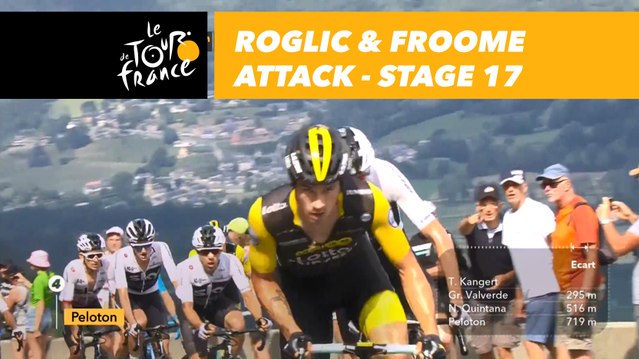 Roglic & Froome attaquent / attack - Étape 17 / Stage 17 - Tour de France 2018