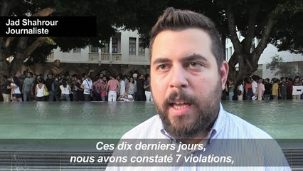 Liban: manifestation d’activistes pour la liberté d'expression