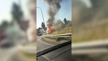 Otro autobús de Carmena se incendia