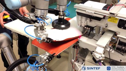 Multi-robot sewing of recliner covers