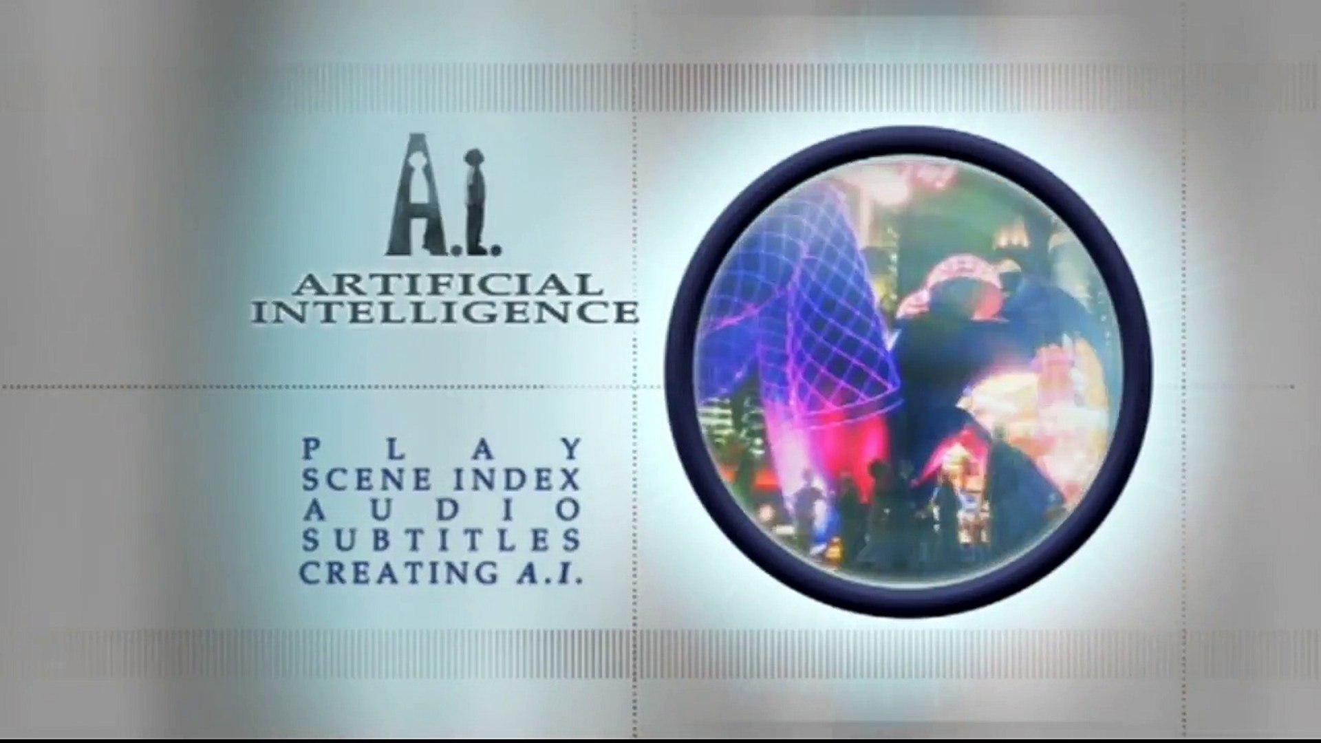 A I  Artificial Intelligence DVD Menu