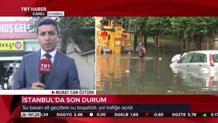 İstanbul'da sağanak yağmur etkili oluyor