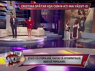 CRISTINA SPATAR si Ion Paladi - Fa Marie cu bariz (wow biz - tv show)