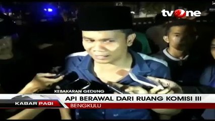 Gedung DPRD Bengkulu Terbakar