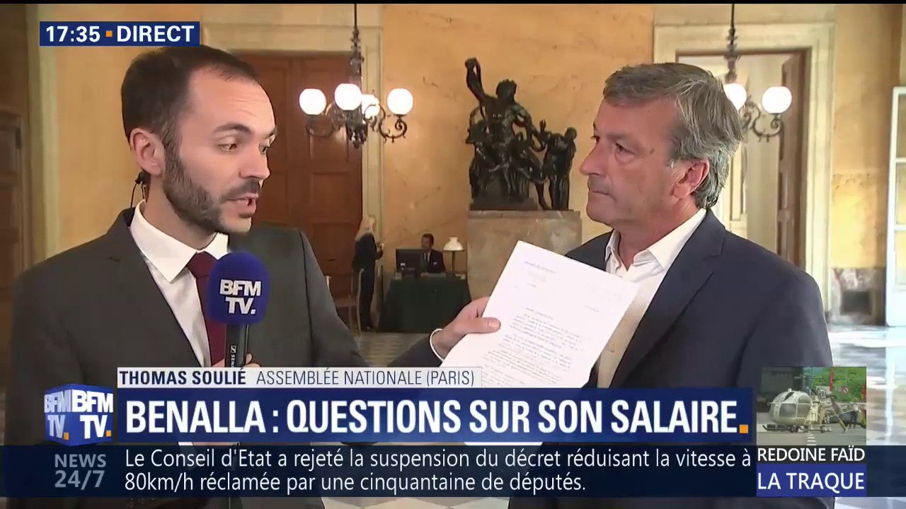 Fiches de salaire de Benalla "Si nous n'avons pas ces éléments-là nous irons faire un contrôle sur place, à l'Élysée", menace Philippe Vigier, député UDI