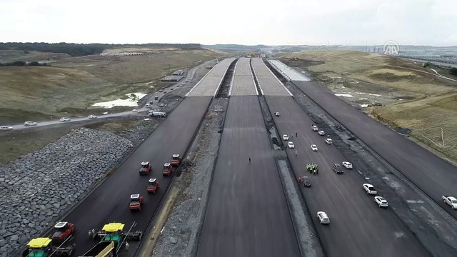 İstanbul Kuzey Marmara Otoyolu İnşaatı - Çalışmalar havadan görüntülendi - İSTANBUL