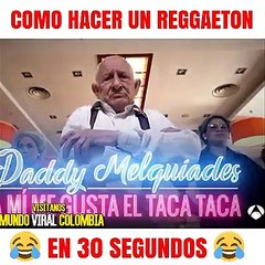 El abuelo Melquiades te enseña cómo componer reggaeton en tan solo 30 segundos