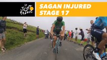 Sagan dans le Col du Portet après sa chute / Sagan in Col du Portet following his crash - Étape 17 / Stage 17 - Tour de France 2018