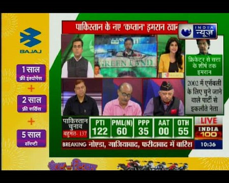 पाकिस्तान के नए 'कप्तान' इमरान खान, पाक की जनता ने हाफिज सईद को नकारा