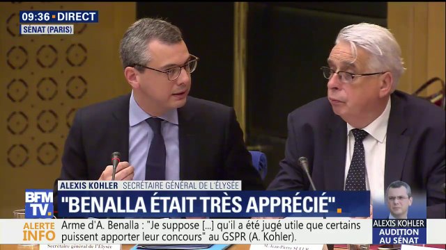 Benalla aux côtés des Bleus: La réalisation de ces événements incombe à la présidence (...) Dans ces circonstances, il faut que tout le monde puisse contribuer , assume Alexis Kohler