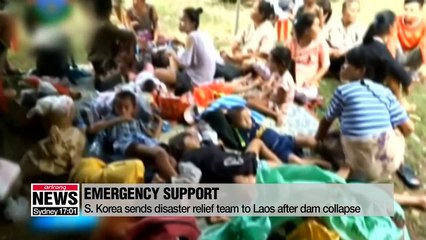 S. Korean disaster relief team sets off for Laos to help