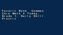 Favorit Book  Common Core Math 4 Today, Grade 1: Daily Skill Practice (Common Core 4 Today)