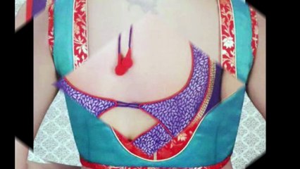 10 Latest Saree Blouse Back Neck Designs 2018
