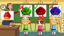 ✅Powerpuff Girls Art Class Kids School Drawing Colors Angry Birds | Zilo Cartoons