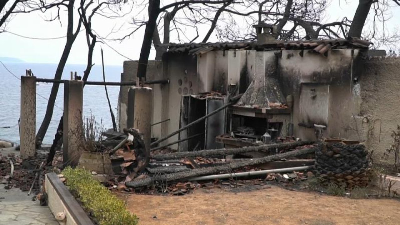 Nach Waldbränden in Athen beginnt erste Schadensermittlung