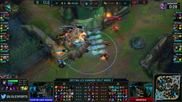 Counter Logic Gaming vs. Immortals - NA LCS Week 7 Day 3 Match Highlights Summer 2017