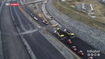 Bakan Turhan Kuzey Marmara Otoyolu inşaatını inceledi