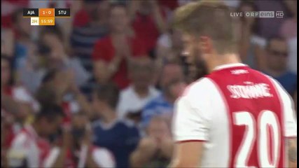 Lasse Schöne Penalty Goal - Ajax 2 - 0 Sturm Graz