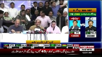 President PML-N Mian Muhammad Shahbaz Sharif, Senator Mushahid Hussain Syed & Maryam Aurangzeb Media Talk - 25th July 2018