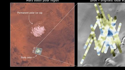 Um lago no planeta vermelho