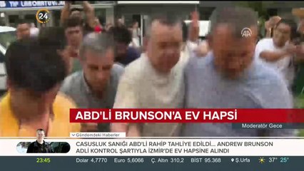 ABD'li rahip Brunson'a ev hapsi