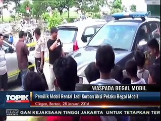Pemilik Mobil Rental Jadi Korban Begal