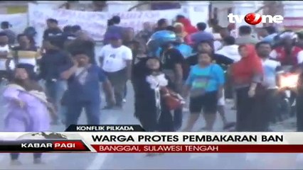 Protes Hasil Pilkada Banggai, Massa Blokade Jalan
