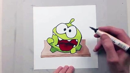 How to Draw Om Nom from Cut the Rope
