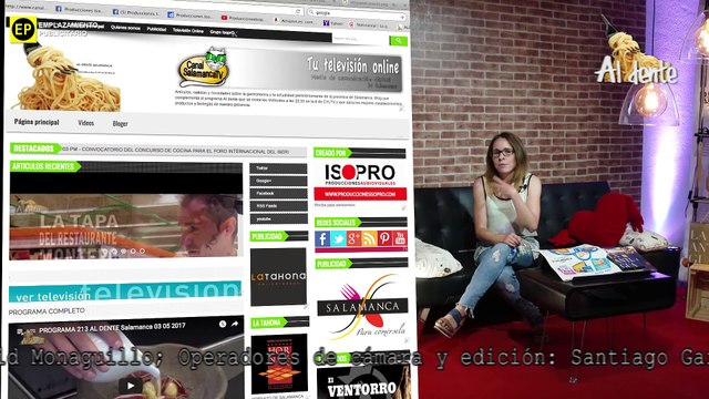 ANA DESPIDIENDO EL PROGRAMA 273 AL DENTE Salamanca DEL 25 07 2018