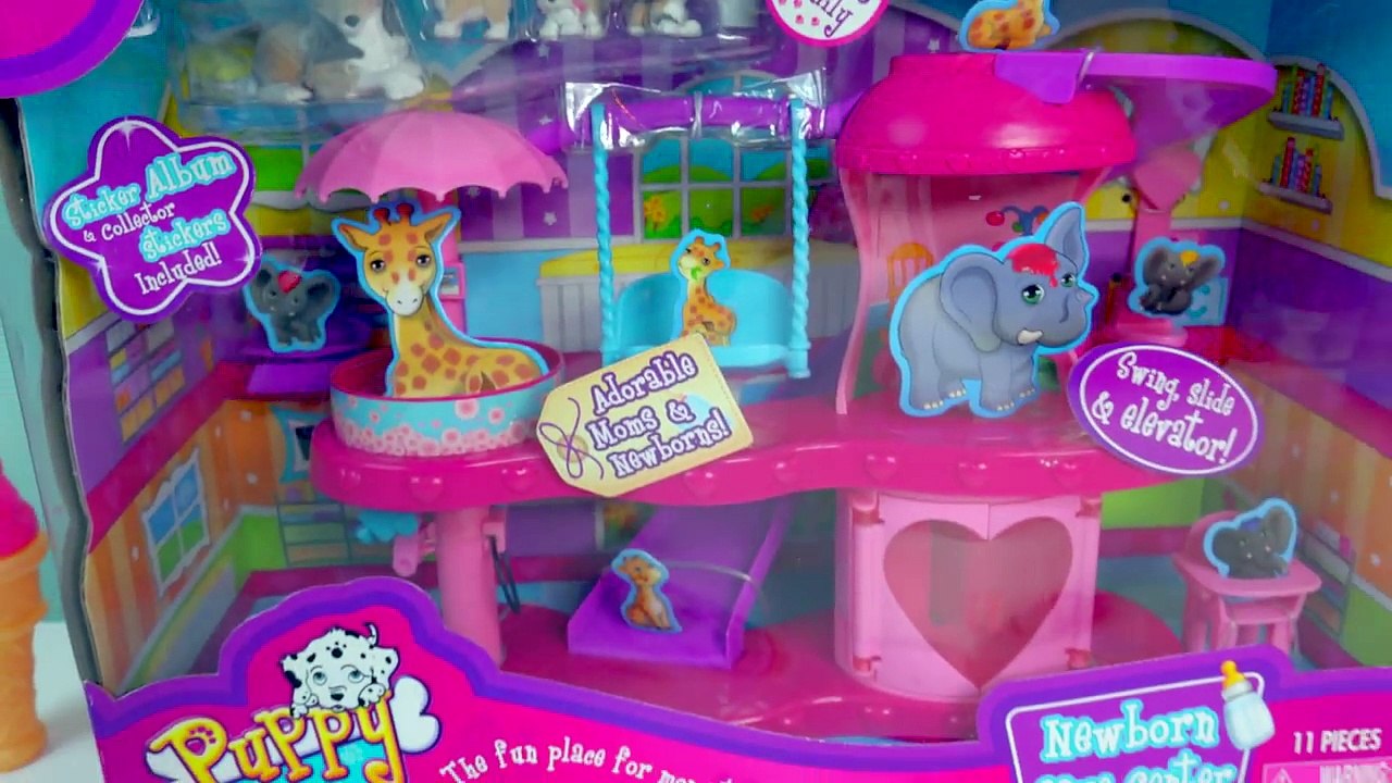 Puppy in My Pocket Newborn Baby Care Center Playset & Littlest Pet Shop Mom Babies Play