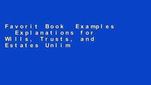 Favorit Book  Examples   Explanations for Wills, Trusts, and Estates Unlimited acces Best Sellers