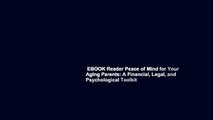 EBOOK Reader Peace of Mind for Your Aging Parents: A Financial, Legal, and Psychological Toolkit