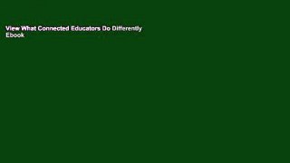 View What Connected Educators Do Differently Ebook