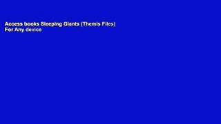 Access books Sleeping Giants (Themis Files) For Any device