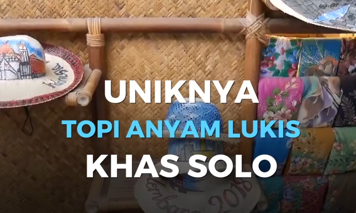 Uniknya Topi Anyam Lukis Khas Solo