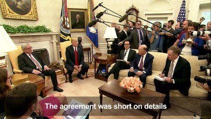 Trump, EU's Juncker agree to ease trade tensions