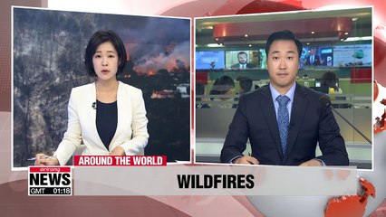 Wildfires spread in Greece, U.S. amid heat wave