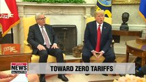 Trump and top European leader agree to work toward zero tariffs