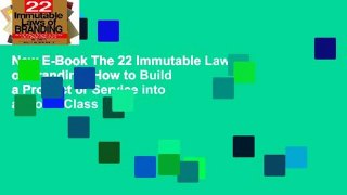 New E-Book The 22 Immutable Laws of Branding: How to Build a Product or Service into a Wolrd-Class
