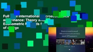 Full Trial International Macroeconomics and Finance: Theory and Econometric Methods free of charge