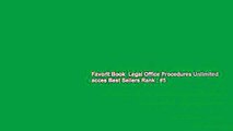Favorit Book  Legal Office Procedures Unlimited acces Best Sellers Rank : #5