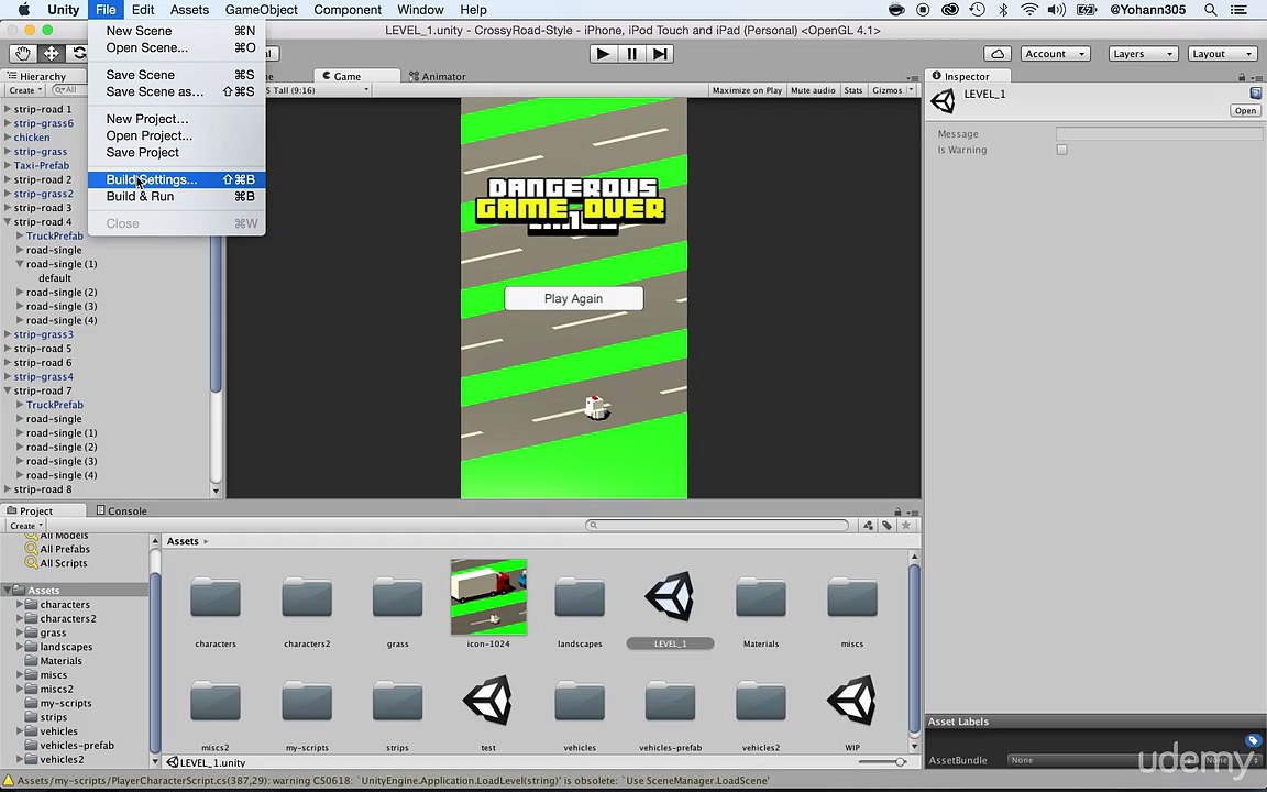 Part 57 Switch Unity 5 project to Android
