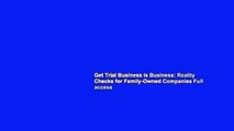 Get Trial Business is Business: Reality Checks for Family-Owned Companies Full access